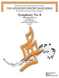 8th Symphony, First Movement Concert Band sheet music cover Thumbnail